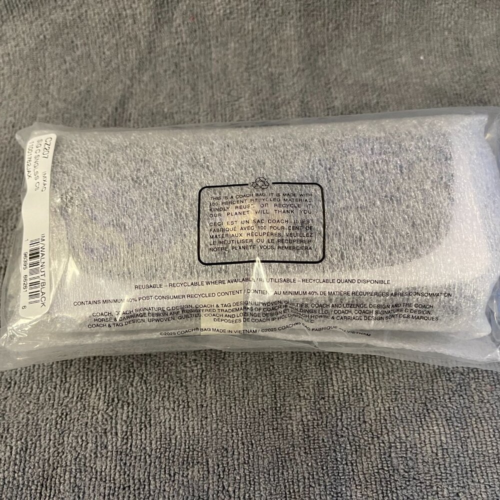 Coach Sunglass Case In Black Signature Canvas - Picture 4 of 4